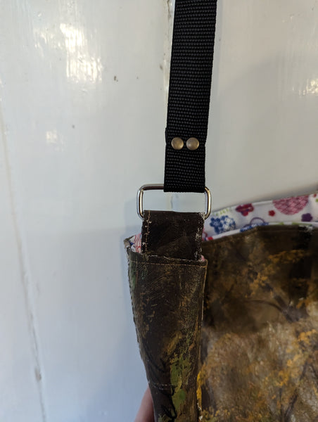 Vintage painting bag - brown trees
