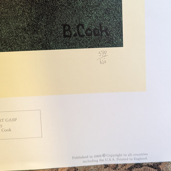Beryl Cook 'The Last Gasp', official collectors limited edition print