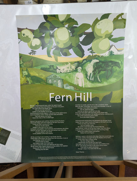 Fern Hill, by Dylan Thomas, poster