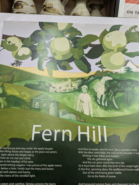 Fern Hill, by Dylan Thomas, poster