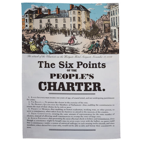 The People's Charter tea towel