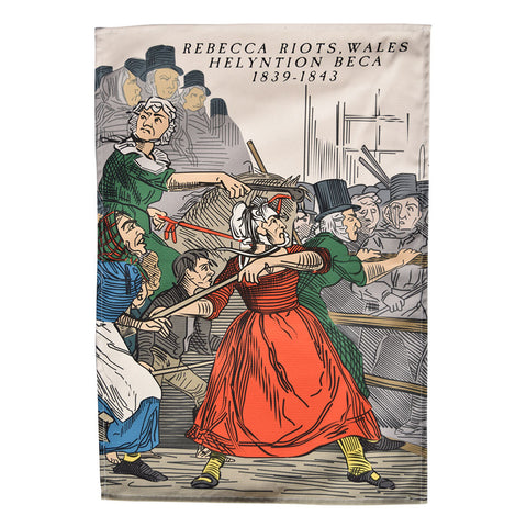 Rebecca Riots tea towel