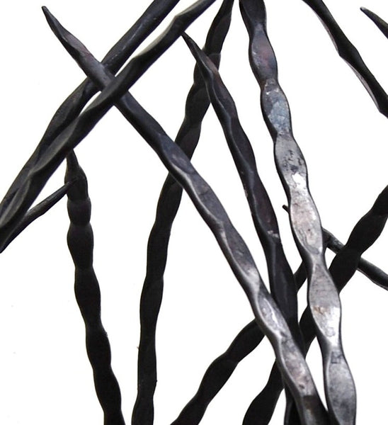 hand forged candle holder/sculpture by Aaron Petersen