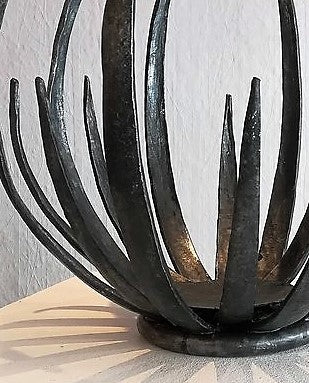 Hand forged - large sculptural 'chrysanthemum' bowl