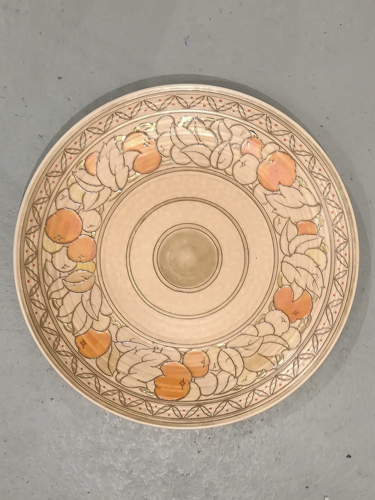Charlotte Rhead art deco 36cm large wall charger