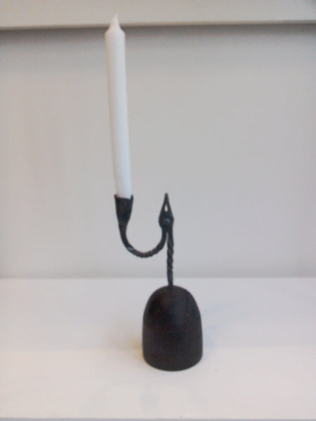 Rush light holder - hand forged.