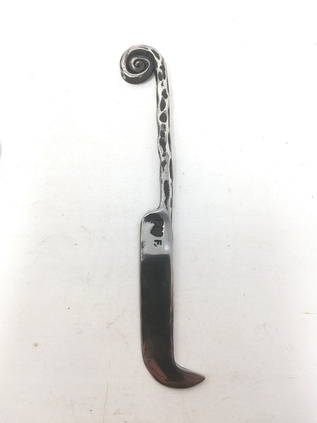 hand forged stainless steel cheese knives with a choice of handles 18.5cm long approx
