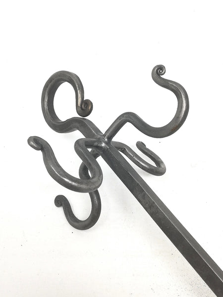 Shepherds crook fire set , hand forged in mild steel