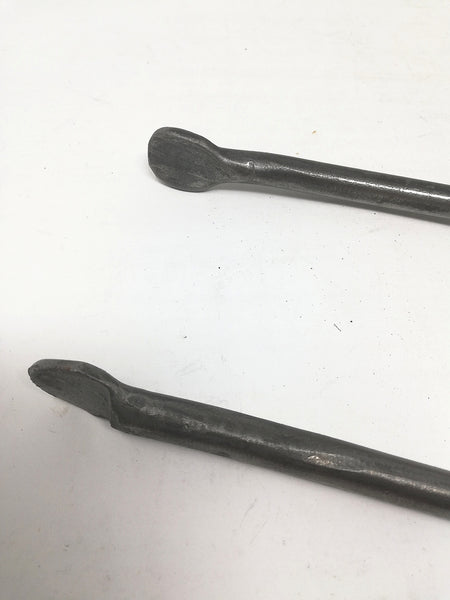 Shepherds crook fire set , hand forged in mild steel