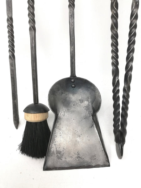 Shepherds crook fire set , hand forged in mild steel