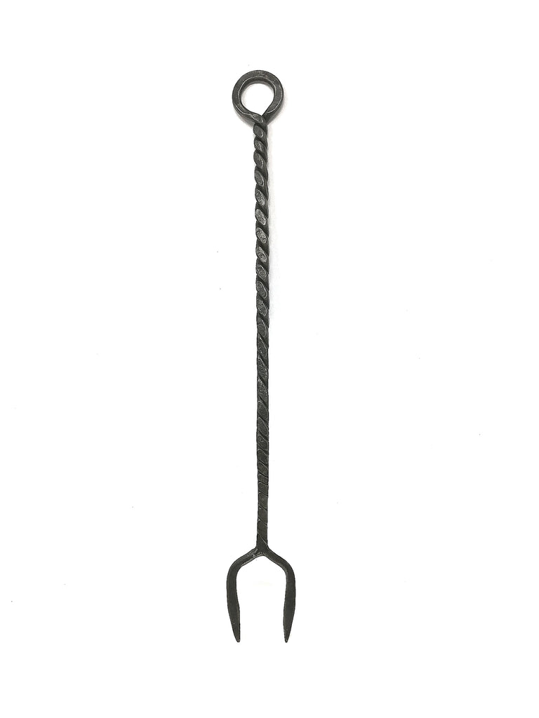 Hand forged toasting fork, standard size