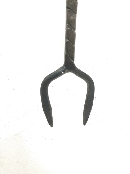 Hand forged toasting fork, standard size
