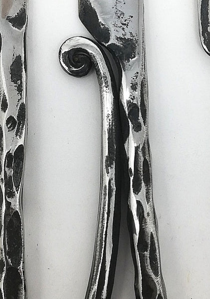 hand forged stainless steel cheese knives with a choice of handles 18.5cm long approx