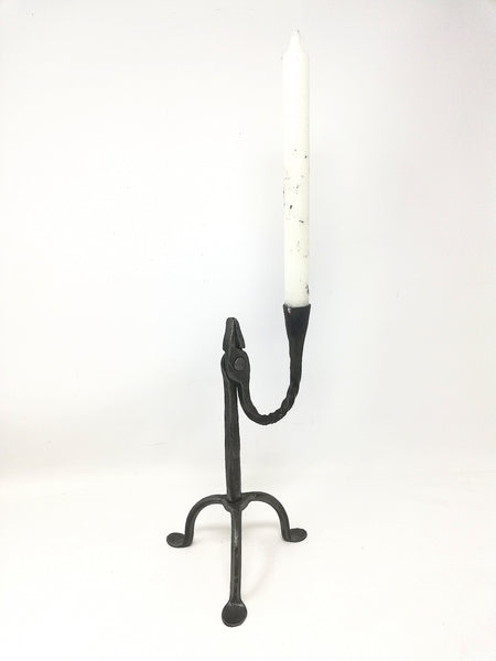 Rush light holder - hand forged.