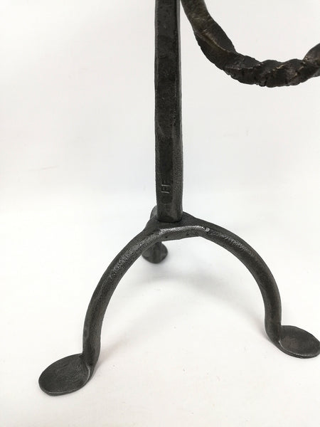 Rush light holder - hand forged.