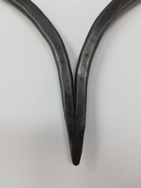 Extra large handforged hanging heart
