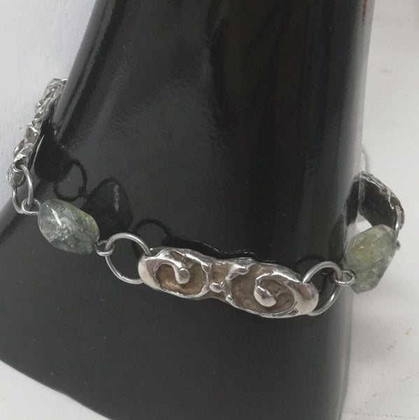 Enrica Barri silver necklace and bracelet set