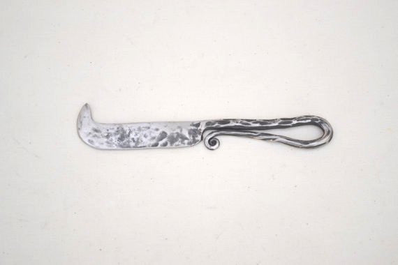 hand forged stainless steel cheese knife