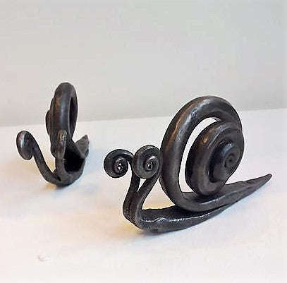 decorative little snails - hand forged.