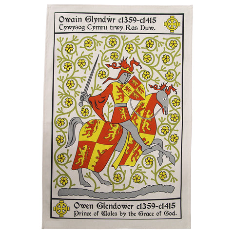 Owain Glyndwr tea towel