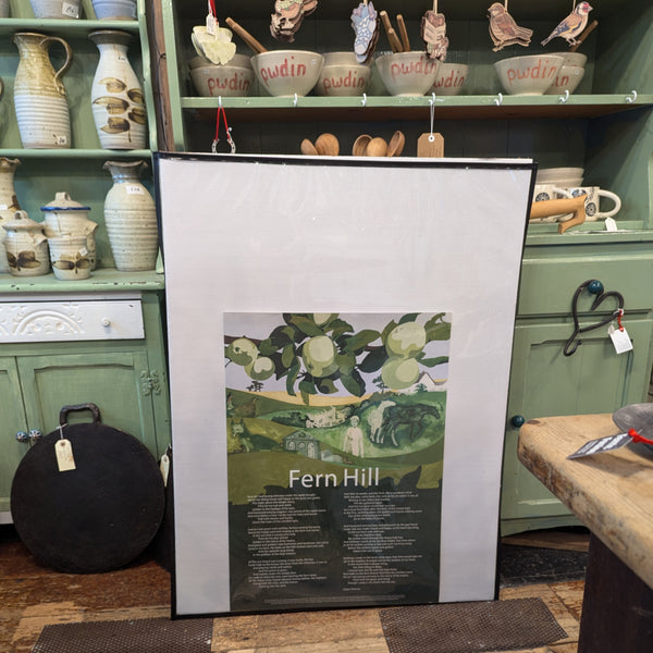 Fern Hill, by Dylan Thomas, poster