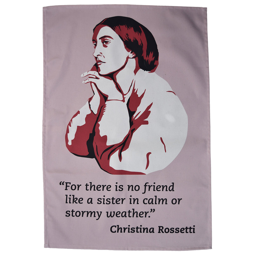 Christina Rossetti tea towel