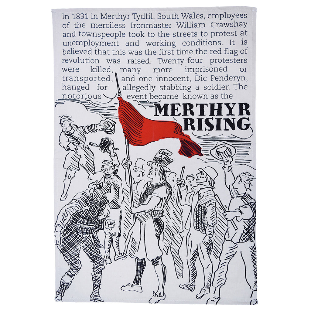 Merthyr Rising tea towel