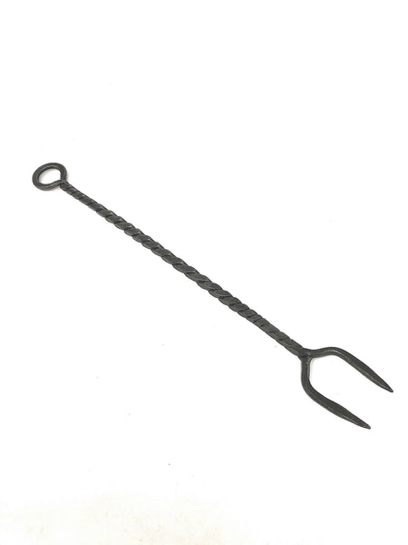 Hand forged toasting fork, standard size