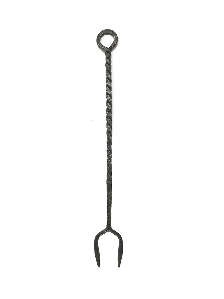 Hand forged toasting fork, standard size