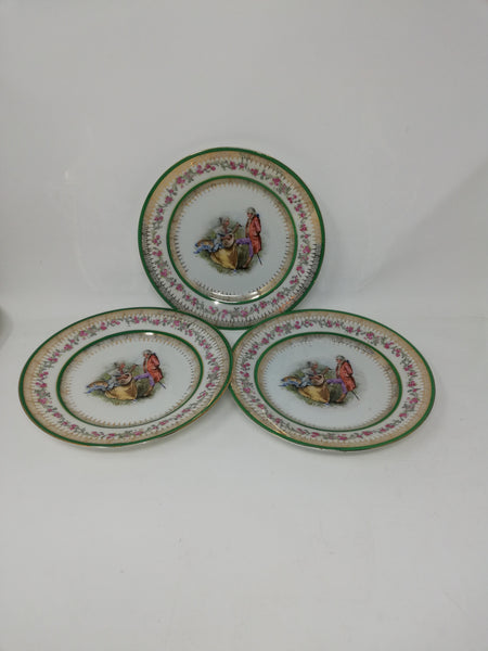 Carl Tielsch  plates - courting couple. Lute design.