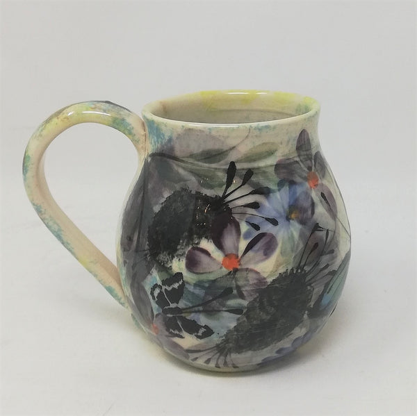 Gwili pottery butterfly hug mug