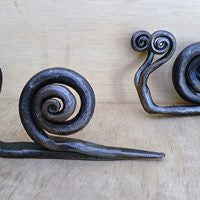 decorative little snails - hand forged.